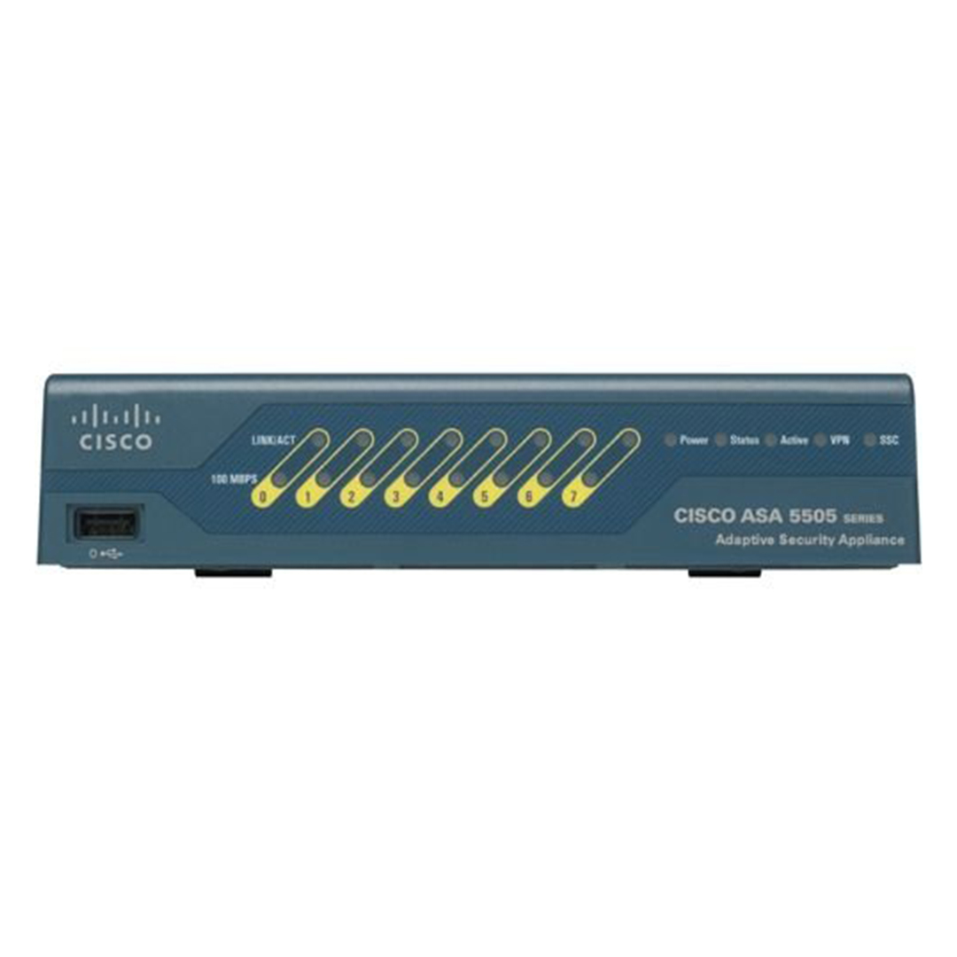 Cisco ASA 5505 10-User Firewall Bundle (8x LAN, 1x Management)