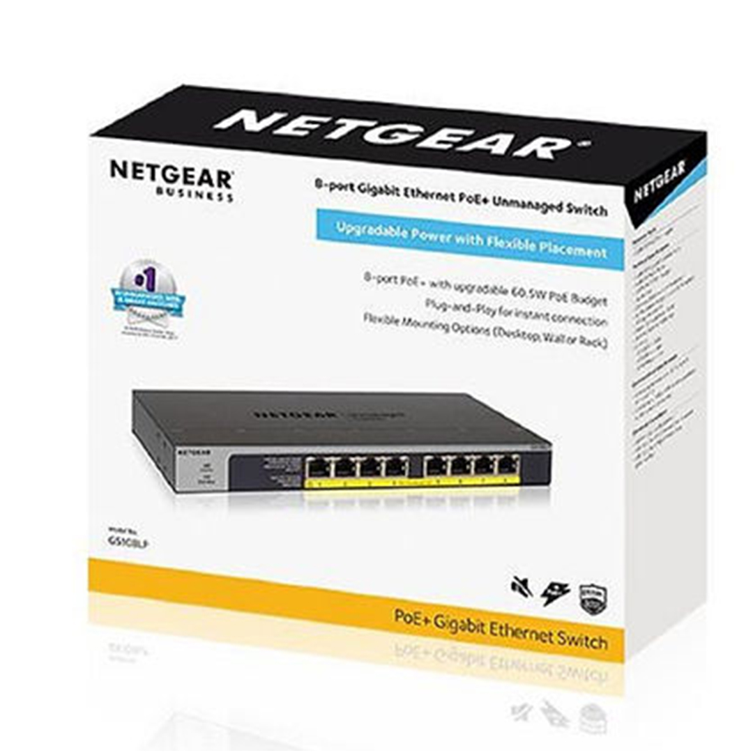 NETGEAR 8-Port Giga PoE+ Switch (GS108LP) - Image 2