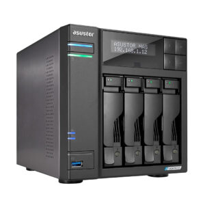 Asustor Lockerstor 4 Gen2 AS6704T 4-Bay NAS, 4GB RAM, Quad-Core, M.2 NVMe Slots, 2.5GbE (Diskless)