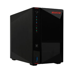 Asustor AS5402T Nimbustor 2 Gen2 2-Bay NAS, 4GB RAM, Quad-Core, M.2 NVMe Slots, 2.5GbE (Diskless)