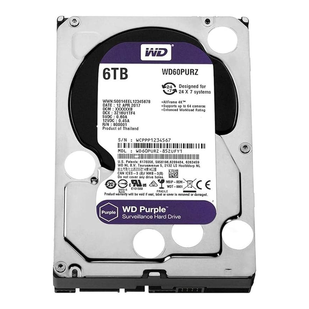 WD Purple 6TB SATA Surveillance Hard Drive - Image 2